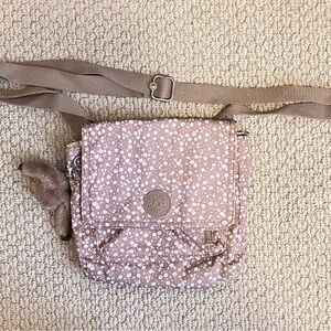Kipling light brown Floral Crossbody Bag